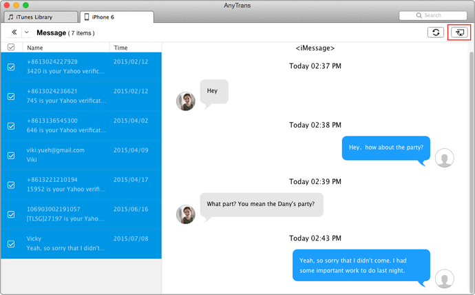 How to download messages to mac
